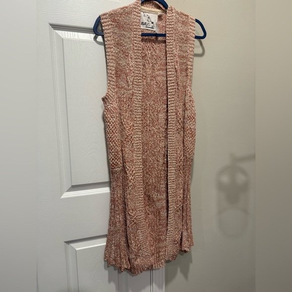 Thistle & Lavender Open Front Cable knit
Long Lined Sweater Cardigan Sz M - Picture 1 of 8